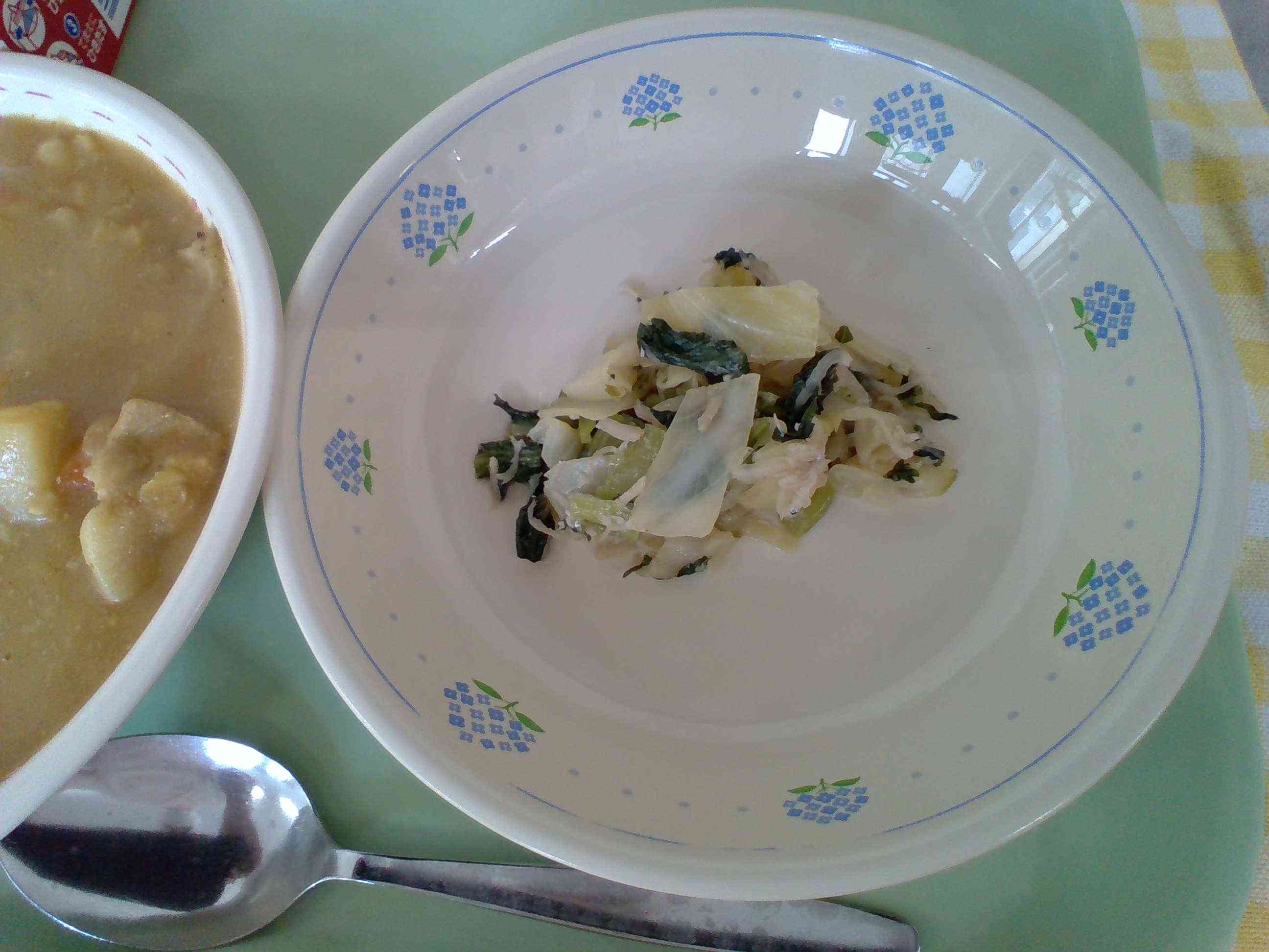 小松菜としらすのサラダ